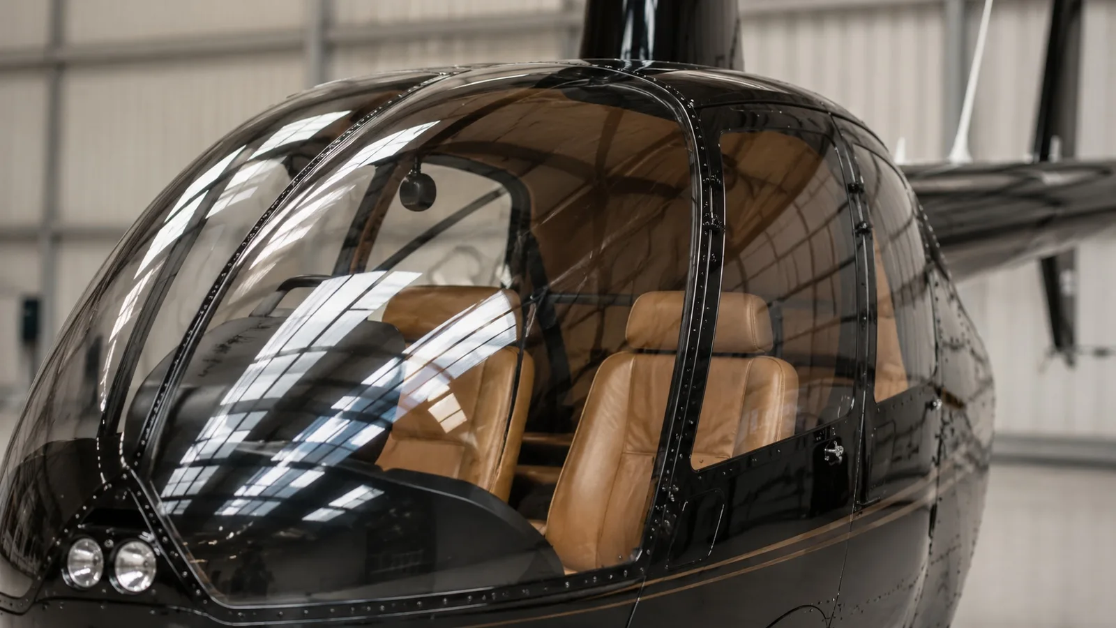 Aircraft windscreen after specialist acrylic care