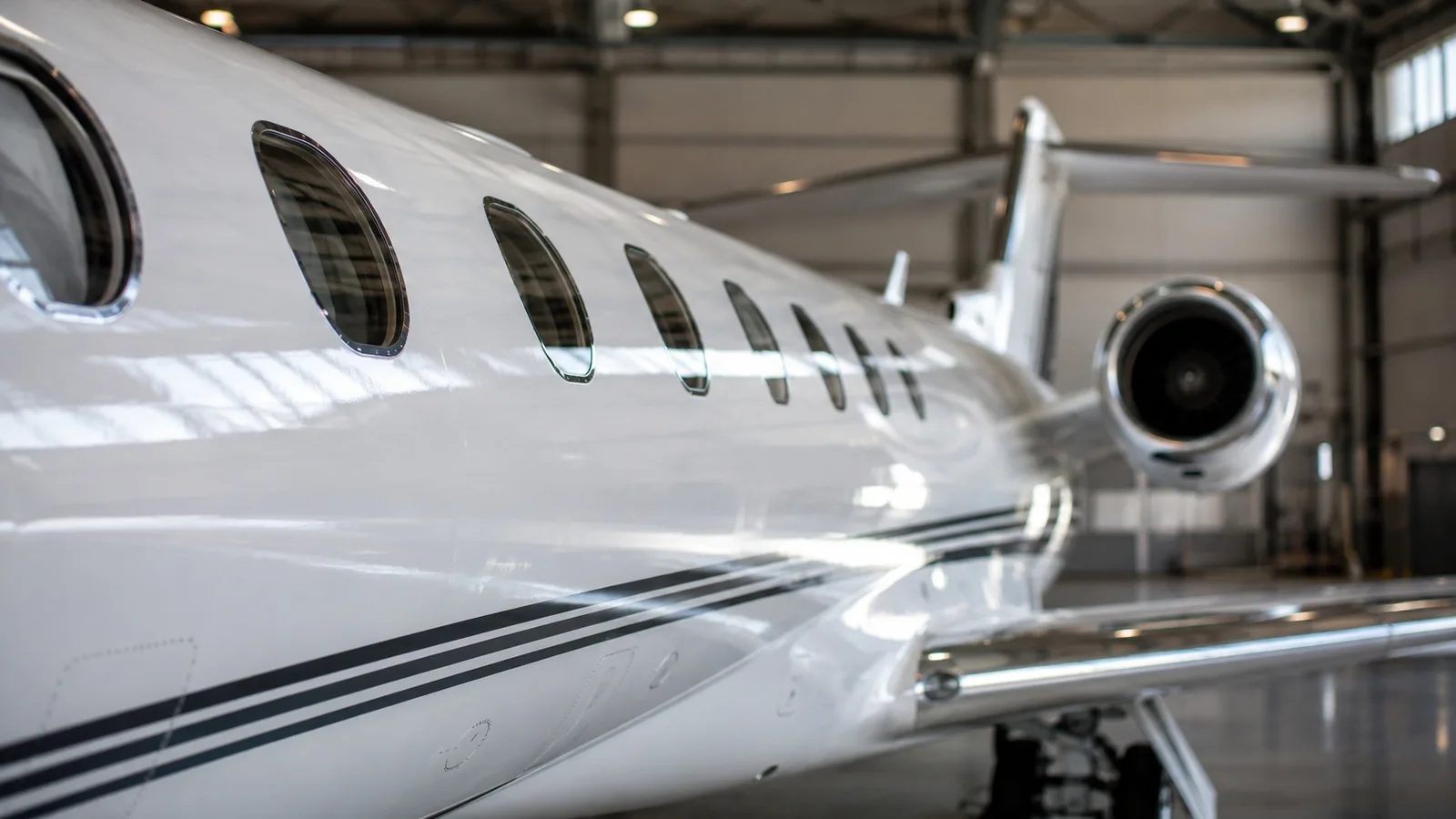 Helicopter fuselage after exterior detailing
